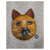 Mandalay Box Co. Carved Cat Wall Hanging