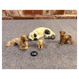 Cast Iron Dogs, Set of 4