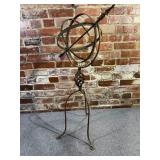Vintage Twisted Iron Armillary Sphere