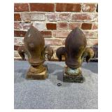 Cast Iron Fleu-de-lis Finials