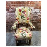 High back Chair w Vinyl Upholstery