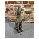Artisan Carved Wooden Coyote
