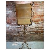 Antique Freestanding Iron Screen