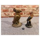 Cast Iron Parrots, Set of 2