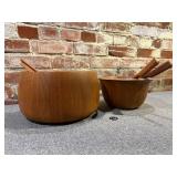 Set of Dansk Salad Bowls & Utensils