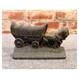 Hubley Cast Iron Conestoga Wagon Doorstop