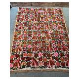 Colorful Hand Embroidered Tapestry