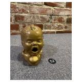 Vintage Desk Lamp, Ceramic Baby Head