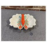 Hand-Painted Lobster Bisque Ceramic Tray