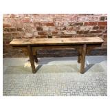 Antique Elmwood Skinny Bench