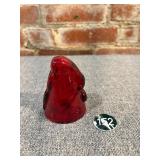 Bottoms Up Red Glass Shot Glass