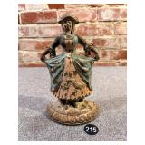 Cast Iron Victorian Woman Doorstop