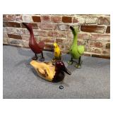 Collection of Decorative Wood Ducks