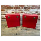 2 Vintage Record Cases
