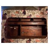 Antique Wooden Crate Organizer