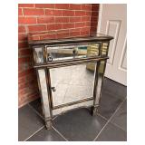 Arhaus Mirrored Side Table Cabinet