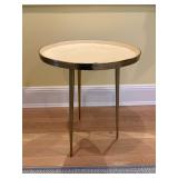 22.5" 3-Legged Coated Cast Aluminum Side Table