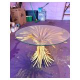 MCM Hollywood Regency Wheat Table