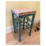 Artist Made Southwest Metal Base w Stone Top