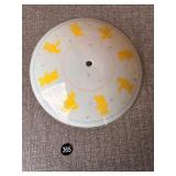 Vintage Glass Bear Lamp Shade