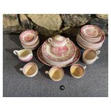 44 Pc Homer Laughlin Currier & Ives China