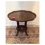 Vintage Mahogany Pie Crust Side Table