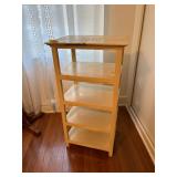 Multi-Tiered Wooden Shelf