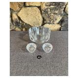 Waterford Candle Holders, Orrefers Bowl, Signed