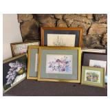 Collection of Floral Artwork, Paintings & Prints