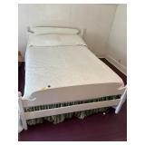 Painted White Wood Full Bed