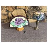 2 Decorative Stained Glass Decor Pieces