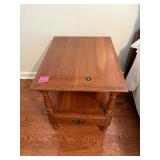 Vintage Single Drawer 2 Tier Nightstand