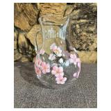 Hand Painted Floral Pitcher