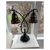 Double Arm Tiffany Style Table Lamp