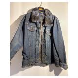 Vintage Fur Lined Denim Jacket