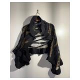 Geme's Designs Hand Sewn MultiFiber, Beaded Shawl