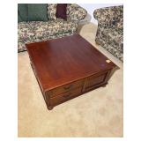 Square Coffee Table w Drawer Storage