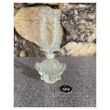 Art Deco Flower Basket Glass Perfume Bottle