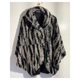 Talk of The Walk Faux Fur Jacket, Sz Med