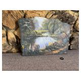 Landscape Painted on Slate