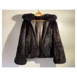 Reversable Fur/Leather Coat