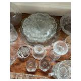 Large Collection of Vintage Clear Glass