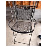 Wrought Iron High Bar Stool