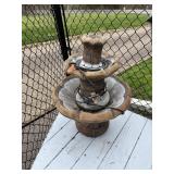 Electric Tiered Concrete Water Fountain