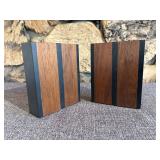 Harpswell House Slate & Exotic Wood Bookends