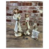 2001 Blue Sky Pottery Angels, Set of 3
