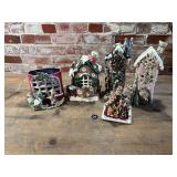 Blue Sky Christmas Pottery, 4 Pieces