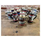 13 Budweiser Beer Steins
