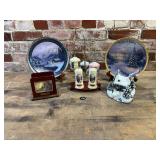 Thomas Kincade Christmas Ornaments on Stand