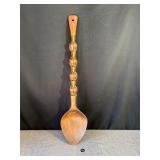 1970s Carved Wooden Tiki Spoon
